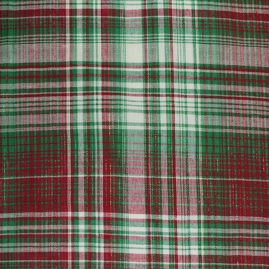 Remnant Christmas Toys or plaid Fabric Pieces in small sizes for small projects gold and black. Plaid has two shades of green and rose